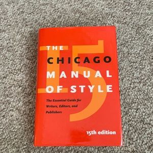 The Chicago manual of style great condition